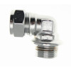 15mm x ½" Chrome Compression Male 90° Elbow