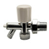 15mm Trent Angled Manual Radiator Valve With Drain Off