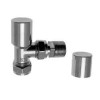 15mm Derwent Angled Manual Radiator Valve - Chrome