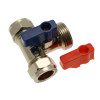 Tee Washing Machine Tap - 15mm x ¾"