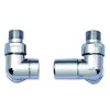 15mm Derwent Corner Manual Radiator Valves (Pair) - Chrome