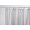 Aqua 1800mm x 1800mm White Plain Vinyl Shower Curtain