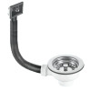 Viva Sink Strainer Waste With Square Overflow + Plug