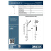 Bristan Evo Shower Rail Kit + Evo Shower Head & 2m Hose