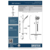 Bristan Evo Shower Rail Kit & Shelf + Evo 3 Function Shower Head