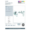 Deva Lace Manual Shower Valve Exposed & Manual