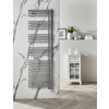 Redroom Omnia 1681mm x 596mm Titane Towel Rail - Left Hand