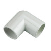 Dava Overflow 90° Elbow (White) - 21.5mm