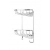 Croydex Rust Free Small Two Tier Small Corner Shower Basket
