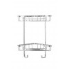 Croydex Rust Free Small Two Tier Small Corner Shower Basket