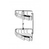 Croydex Slimline Aluminium Two Tier Small Corner Shower Basket