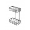 Croydex Slimline Aluminium Two Tier Shower Basket