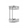 Croydex Slimline Aluminium Two Tier Shower Basket