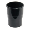 Davant Down Pipe Connector Round (Black) - 68mm