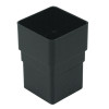 Davant Down Pipe Connector Square (Black) - 65mm