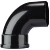 Polypipe 90° Elbow Single Socket (Black) - 82mm