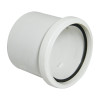 Floplast Single Pipe Coupling (White) - 110mm