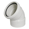 Floplast 45° Elbow Double Socket (White) - 110mm