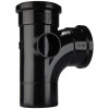 Polypipe 90° Branch (Black) - 82mm