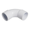 Floplast ABS Solvent Weld Swept Elbow (White) - 32mm