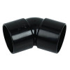 Davant ABS Solvent Weld 45° Elbow (Black) - 40mm