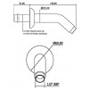 Methven Wall Mounted Shower Arm (148mm)