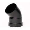 Davant 45° Elbow Single Socket (Black) - 110mm