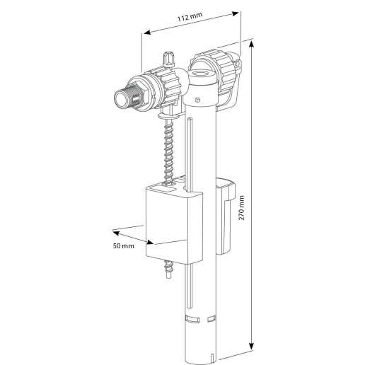Tapin Siamp 95L Side Entry Fill Valve ½"